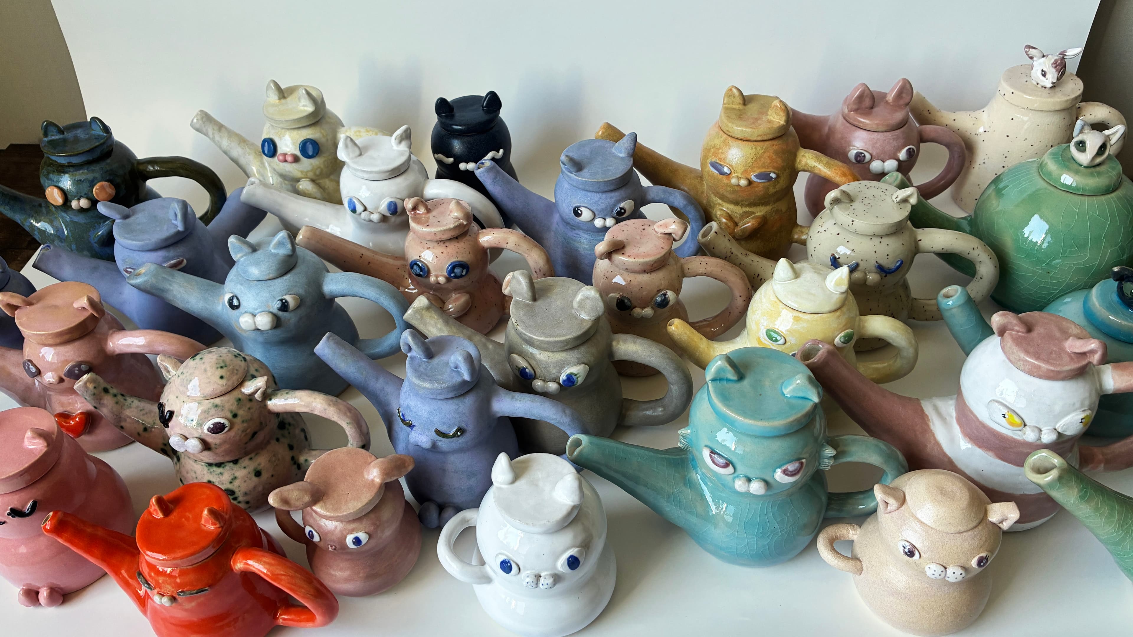 Glazing and finishing in a small workspace